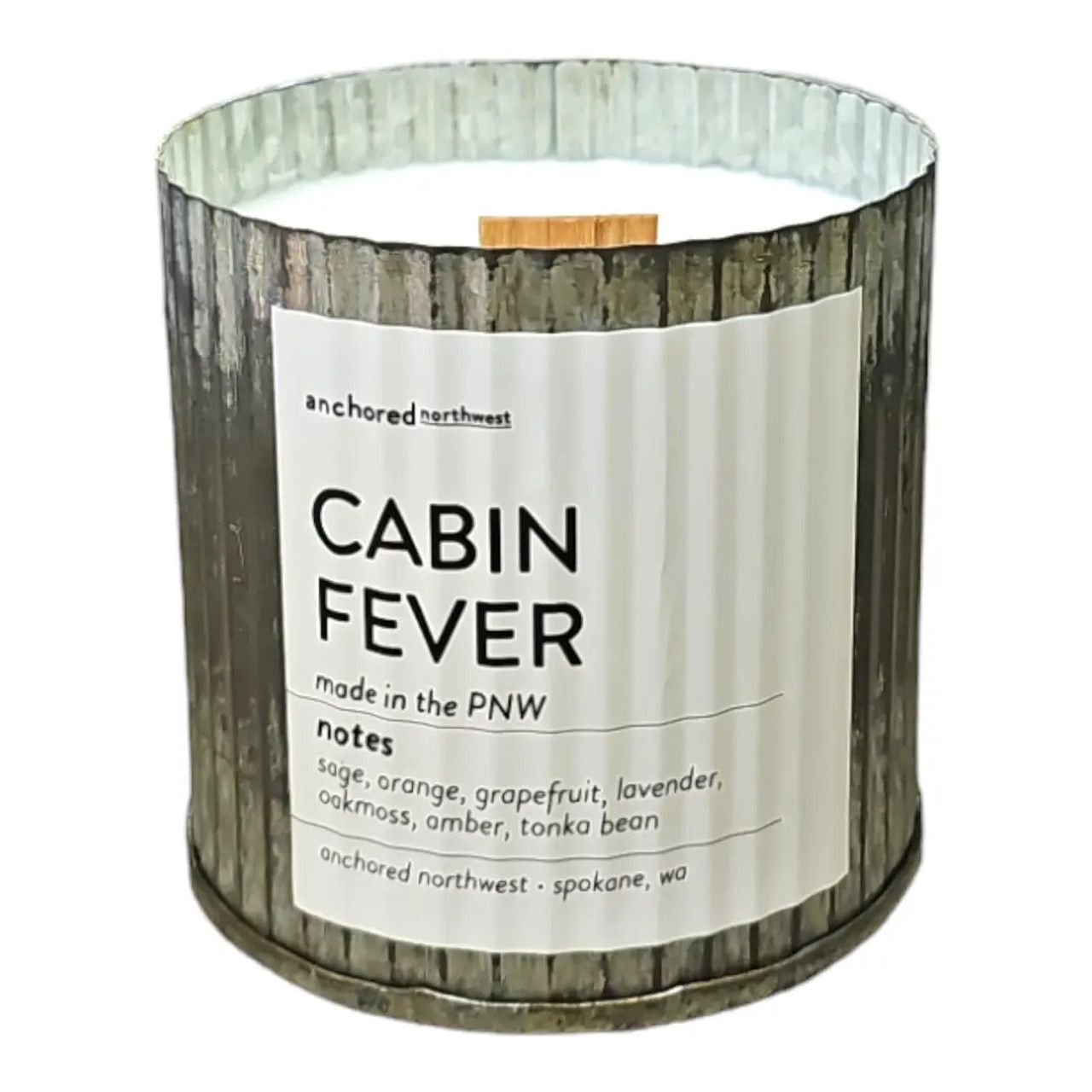 Farmhouse Wood Wick Candle, Scent: Cabin Fever