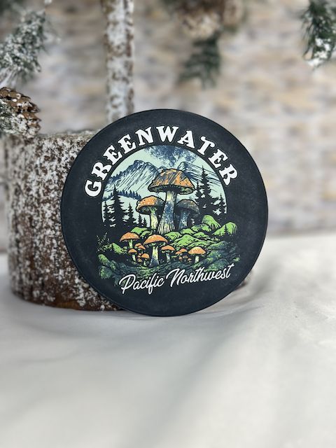 PNW Ceramic Coasters, Image: Funky Mushroom