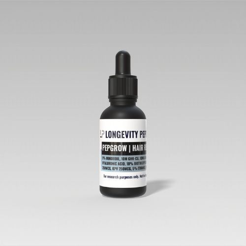 Pepgrow hair regeneration 30ml topical treatment with peptides for research only not human application. 