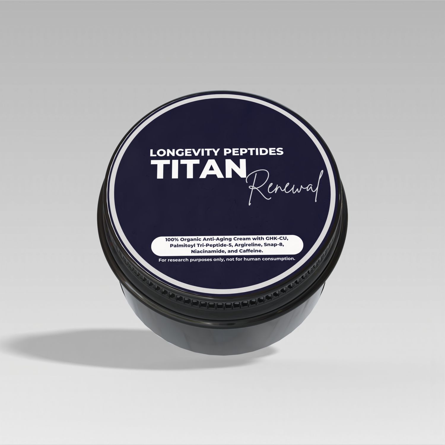 50ml Titan Renewal research peptide cream for research use only. 