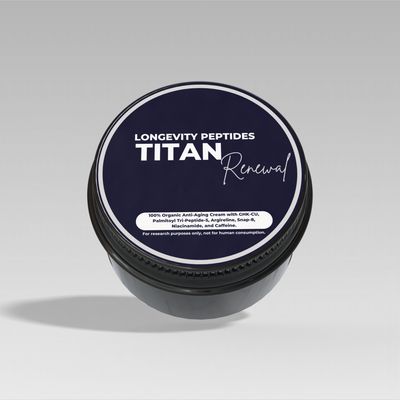 50ml Titan Renewal research peptide cream for research use only. 