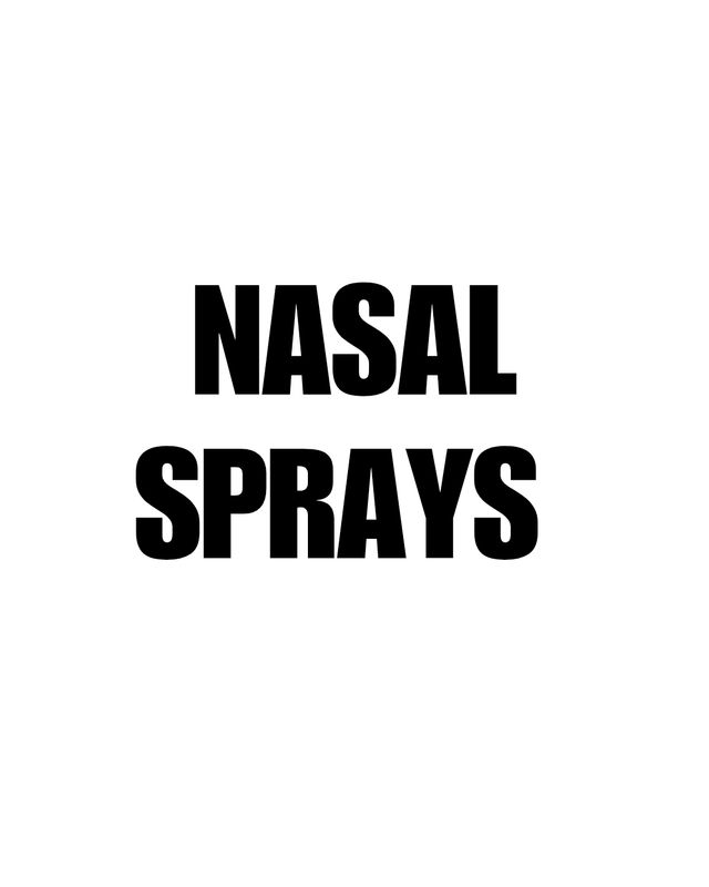NASAL RESEARCH SPRAYS