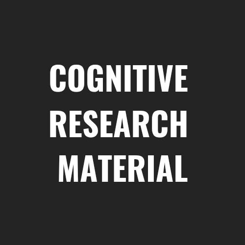 COGNITIVE SIGNALING RESEARCH MATERIAL 