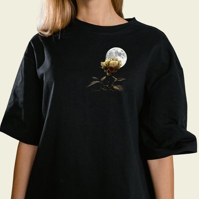 Skull Flower T-Shirt – Floral Skull Graphic Tee