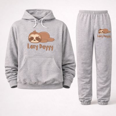 Lazy Day Matching Set – Cozy Hoodie &amp; Sweatpants