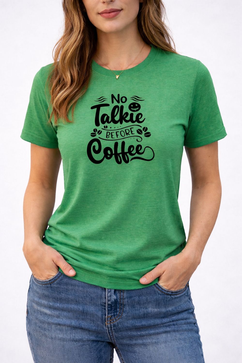 No Talkie Before Coffee Adult Tee