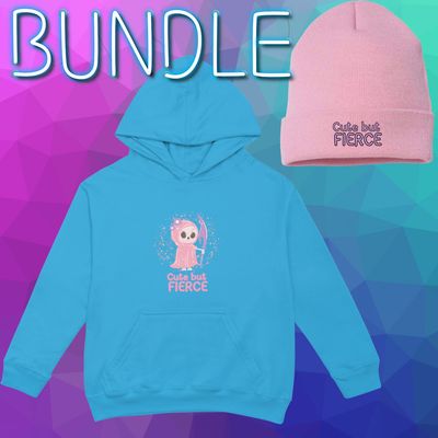 Cute But Fierce Bundle: Hoodie+Beanie