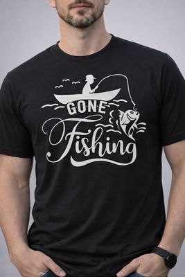 Gone Fishing T-Shirt – Fishing Graphic Tee