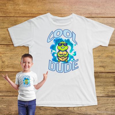 Youth Cool Dude Turtle Graphic Tee