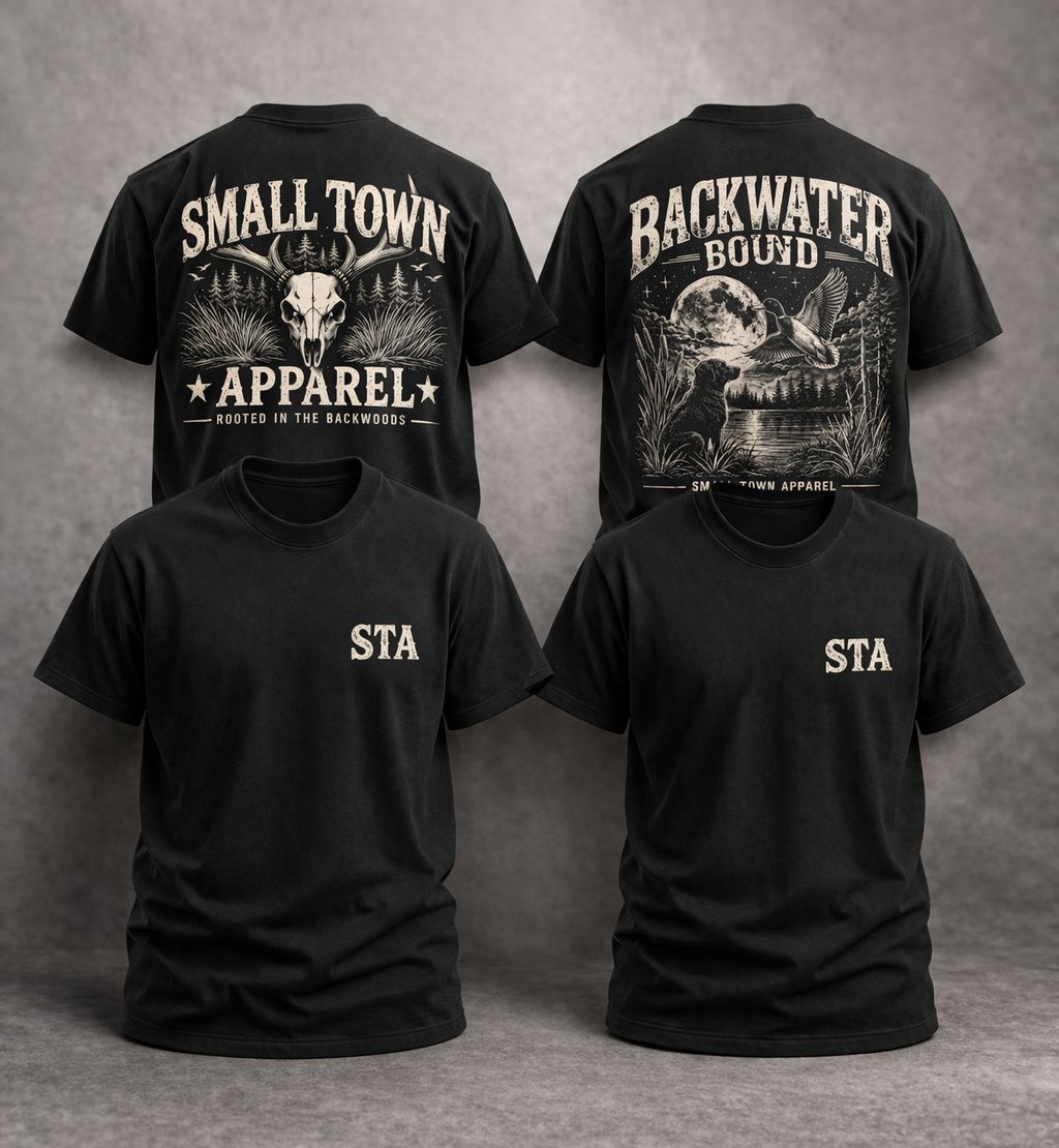 STA Left Chest Tee – Choose Your Back Design