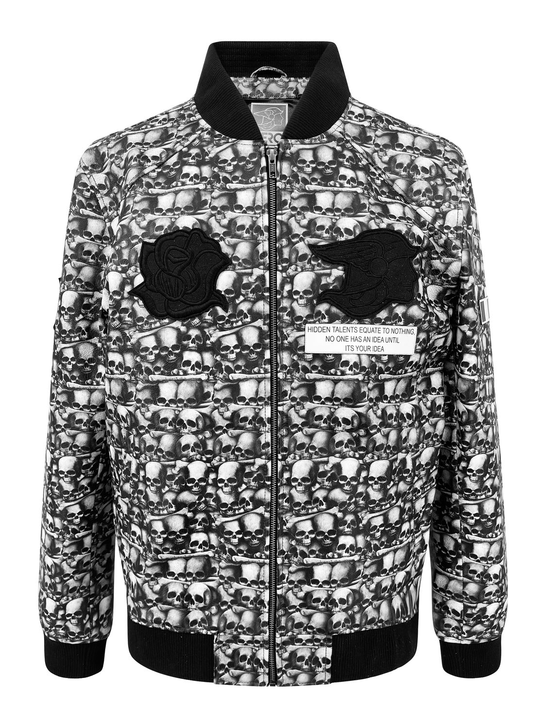CUSTOM SKULLS REAL LEATHER JACKET- NEROSOLES