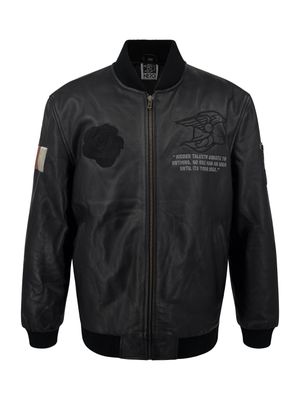 Winter Collection(LEATHER VARSITY BOMBER)-NEROSOLES Winter Collection(LEATHER VARSITY BOMBER)-NEROSOLES