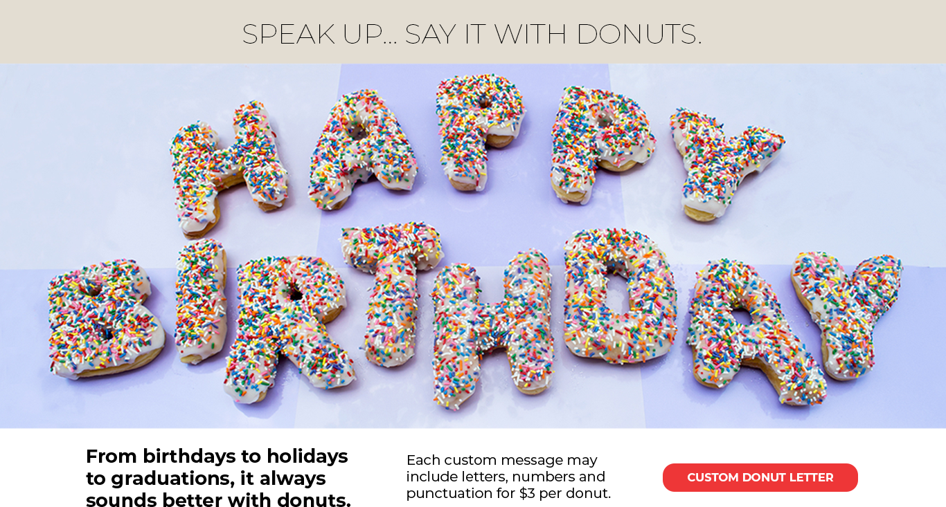 Letter Donuts - Custom - 48 Hour Notice