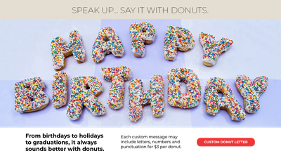 Letter Donuts - Custom - 48 Hour Notice