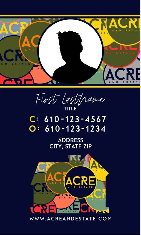 Business Card-Multi-logo Home Vertical with headshot