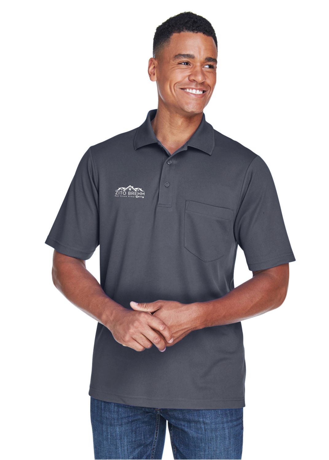 Mens Origin Performance Pique Polo with Pocket