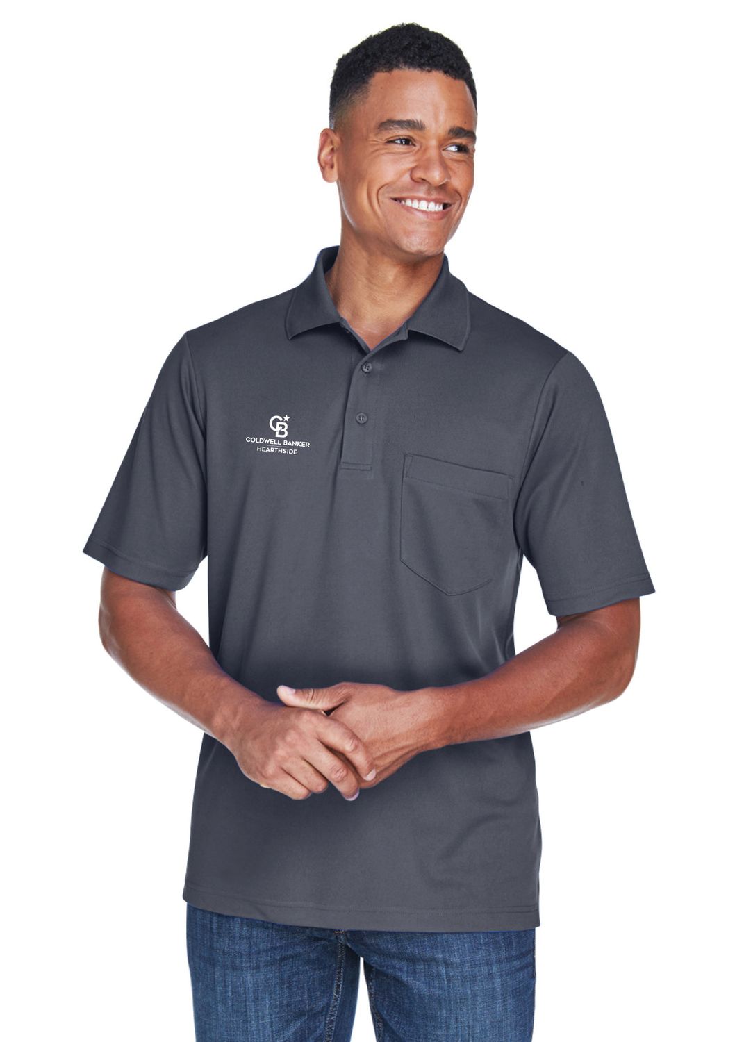 Mens Origin Performance Pique Polo with Pocket