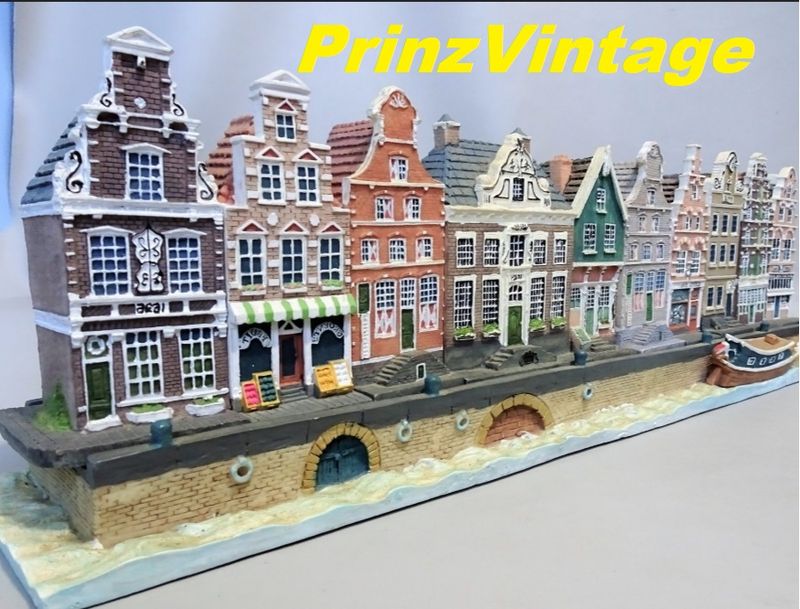 Amsterdam Houses Canal, collectable small houses Amsterdam, gift, home Decor Prinzvintage