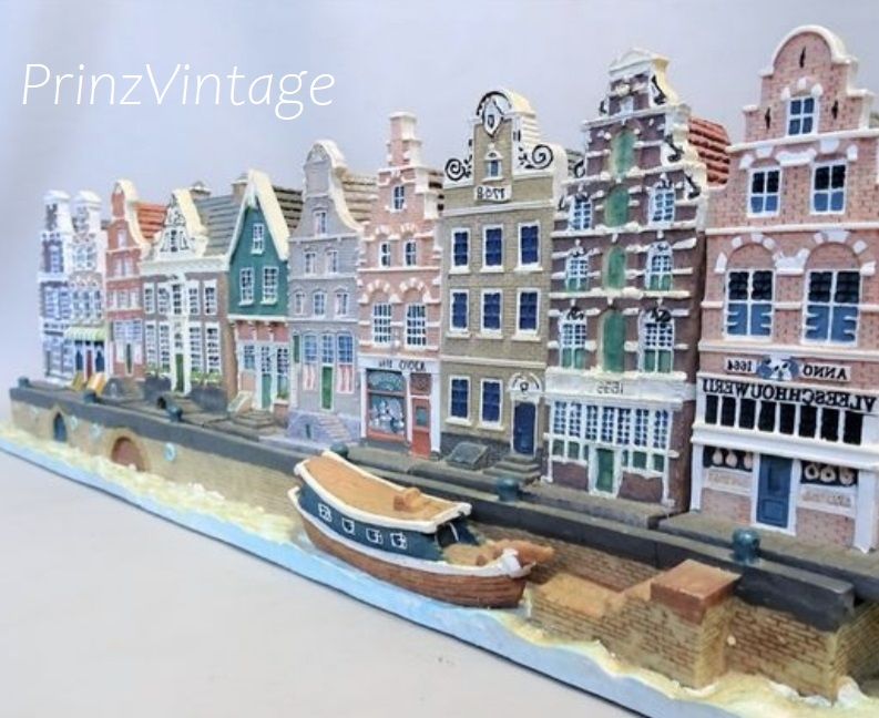 Miniature STORES  Amsterdam Houses Canal, collectable small houses Amsterdam, gift, home Decor shops Amsterdam Dutch Canal PrinzVintage