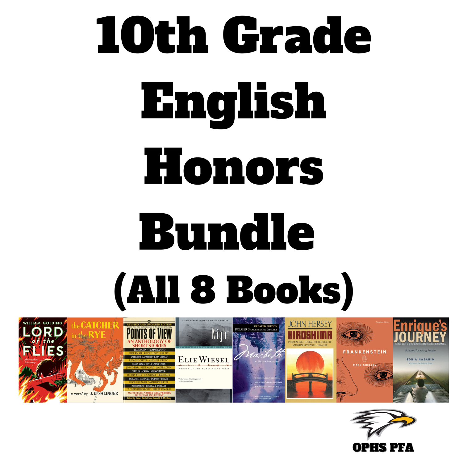 10th Grade English Honors Bundle 2025-26