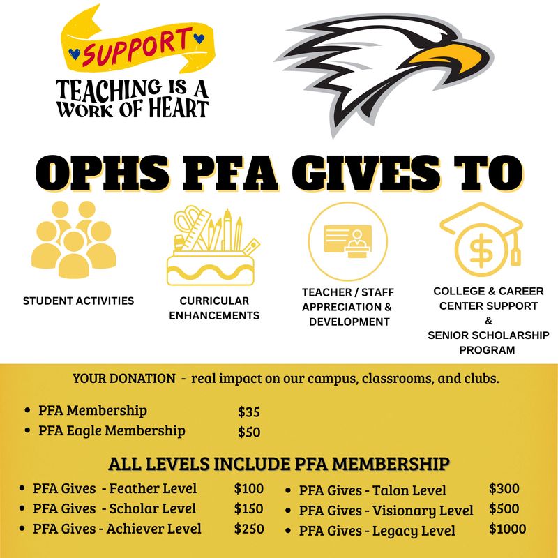 PFA Membership &amp; Donation Drive
