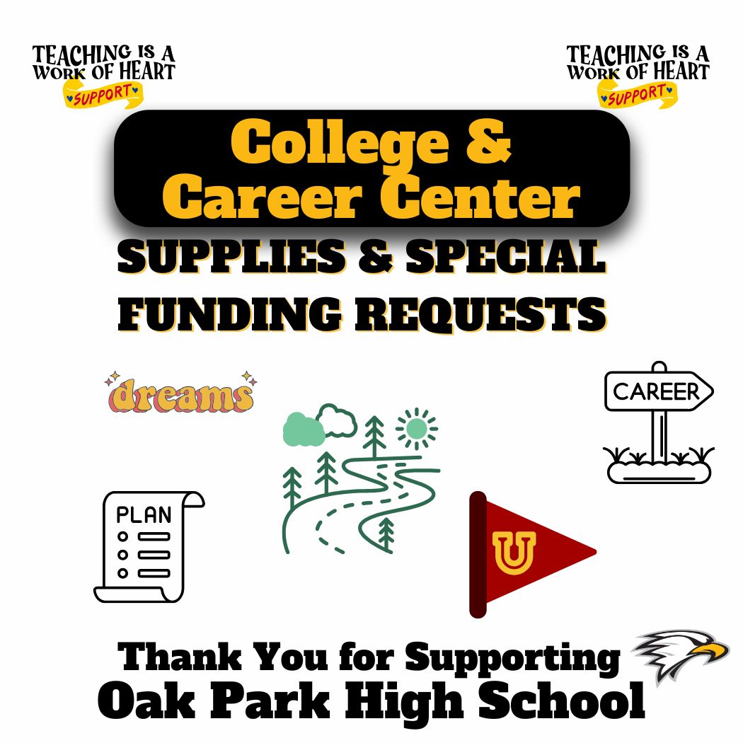 WINTER SUPPLY &amp; SPECIAL FUNDING REQUEST DRIVE:  COLLEGE &amp; CAREER CENTER