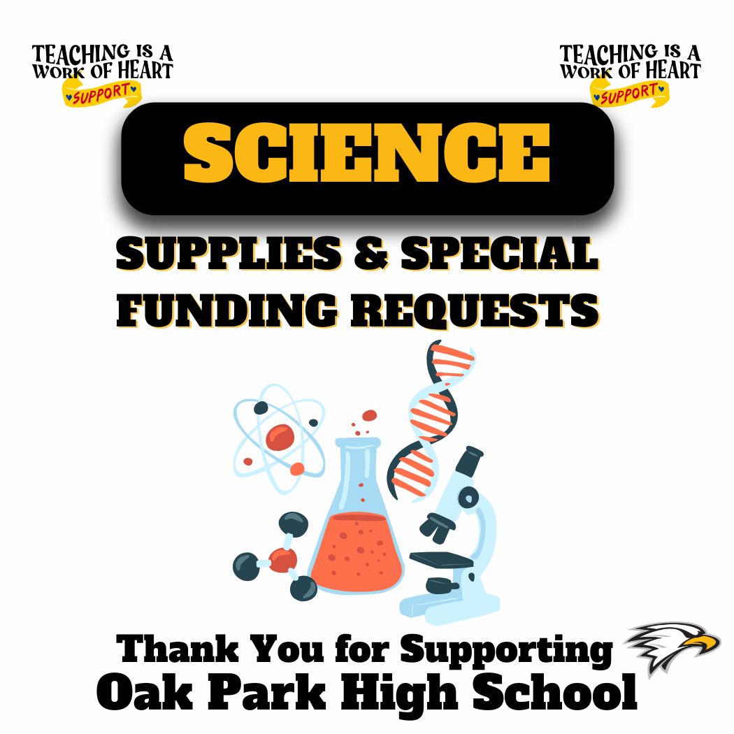 WINTER SUPPLY &amp; SPECIAL FUNDING REQUEST DRIVE: SCIENCE