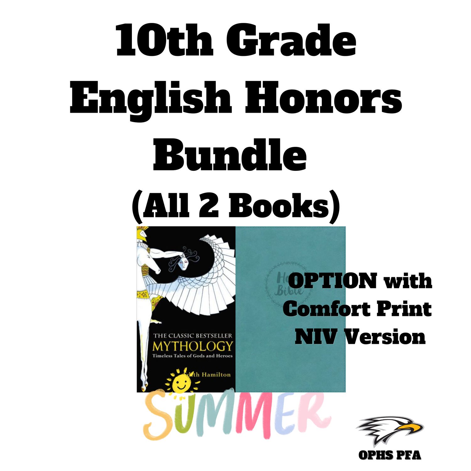 10th Grade English Honors Bundle - NIV Bible Comfort Font Option