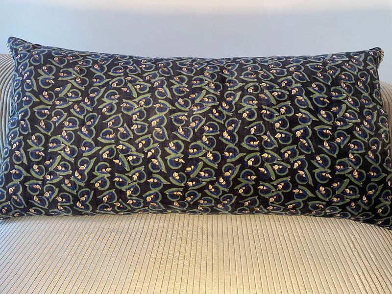 Artdeco kussen 50x100 cm Indigo