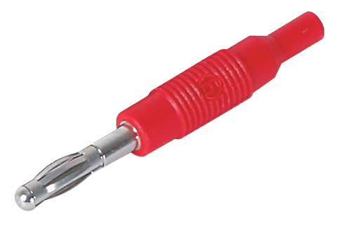 Adaptateur pour câble patient, mâle 4 mm / 2 mm femelle, rouge Adaptateur pour câble patient, mâle 4 mm / 2 mm femelle, rouge