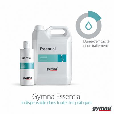 Gymna Essential – Lotion de massage professionnelle pour kinésithérapie Gymna Essential lotion de massage non grasse pour kinésithérapeutes