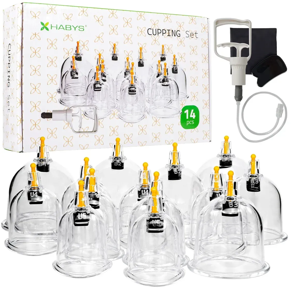 Ventouses à Vide Chinoises sans Feu avec Pompe – Kit Professionnel 24 Pièces Ventouses à Vide Chinoises sans Feu avec Pompe – Kit Professionnel 24 Pièces