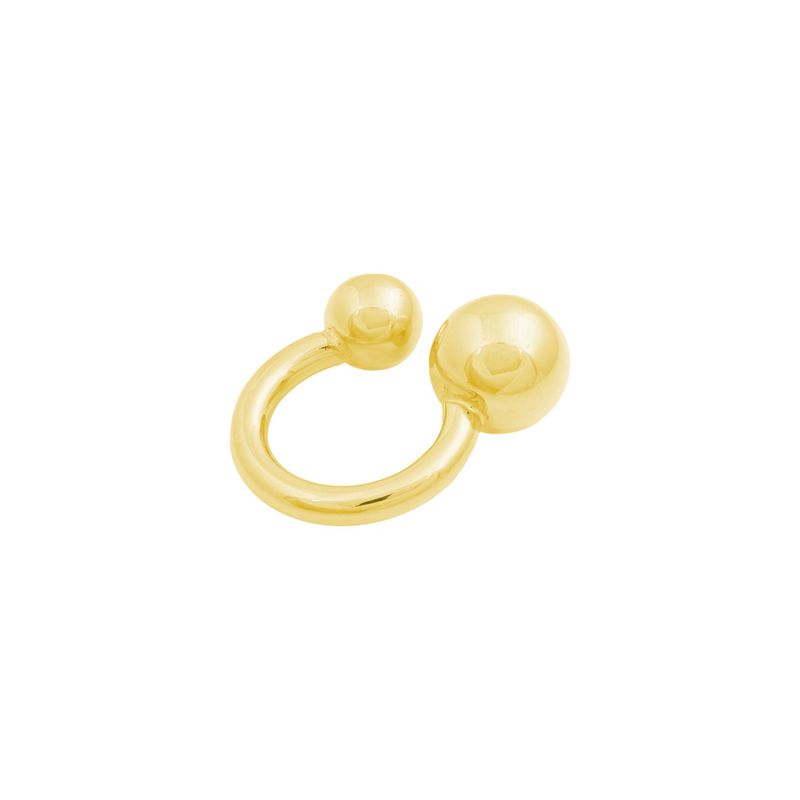 Dot duo ring gold plated