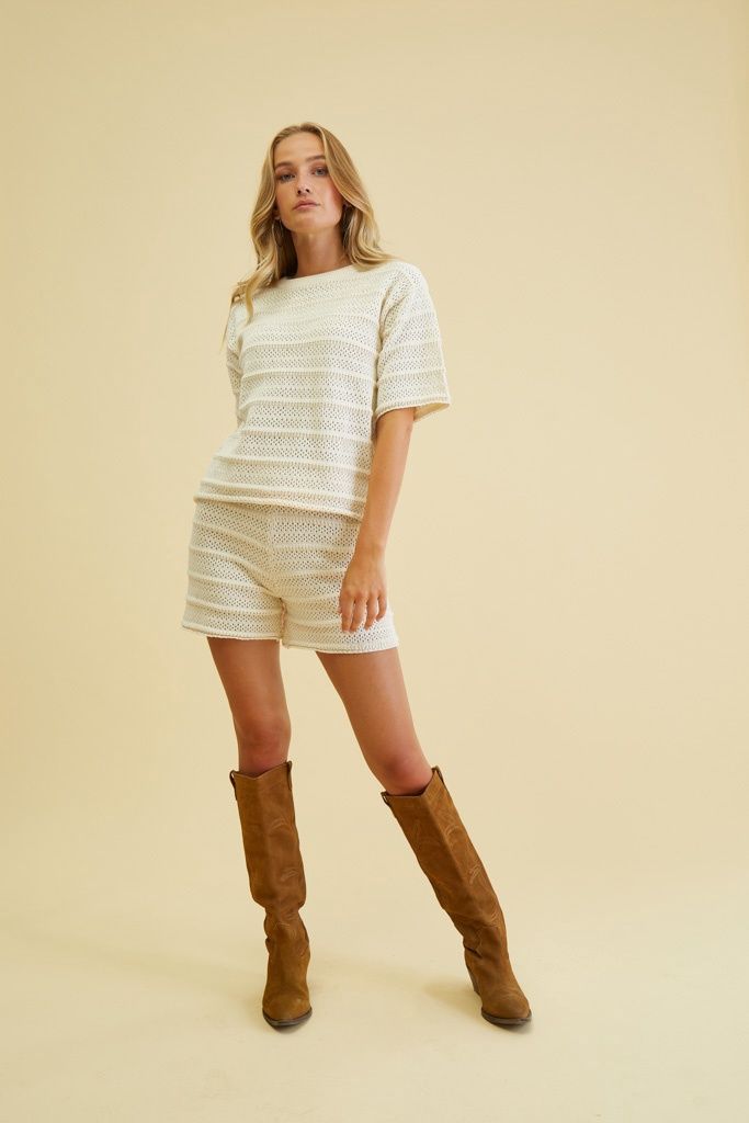 Madeline knit shorts