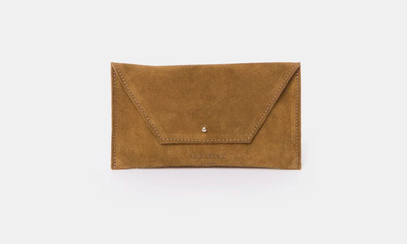 Mini enveloppe shape pouch - Suede corda