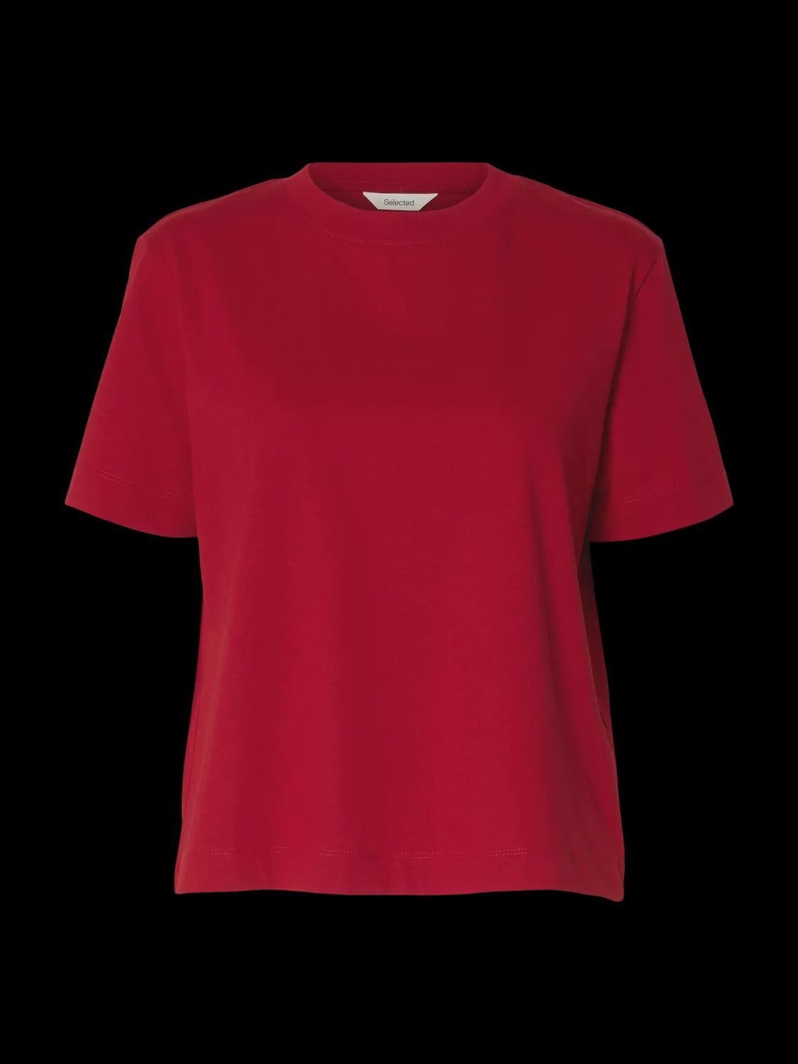 SLFessential box Tee - Red