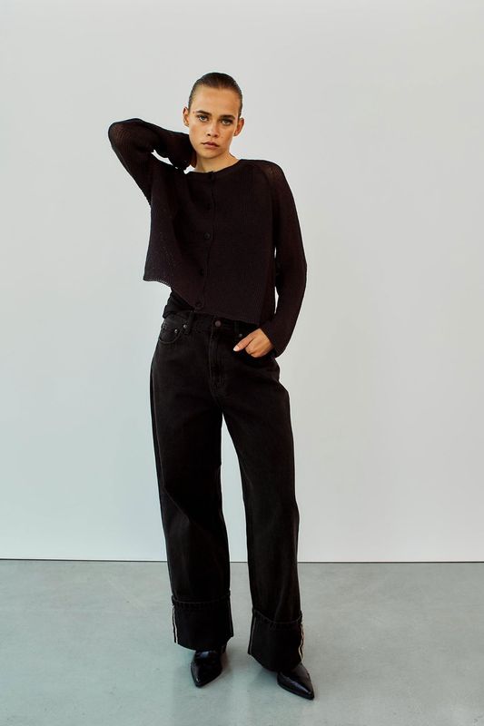 Hazel turn up jeans