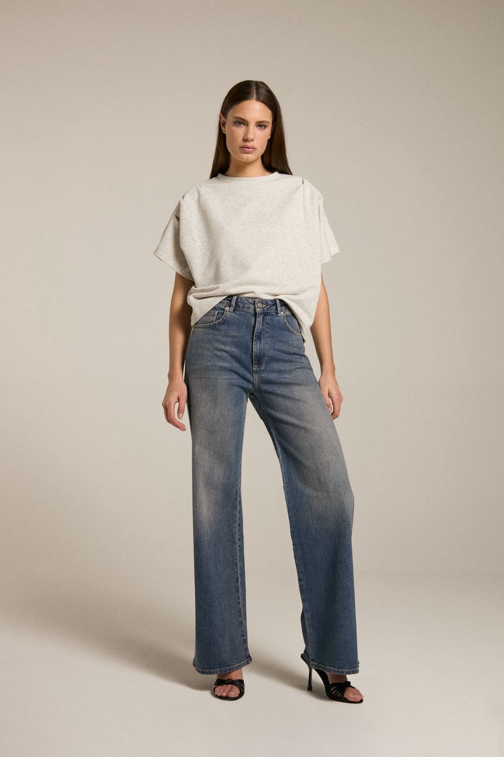James wide leg - Retro blue