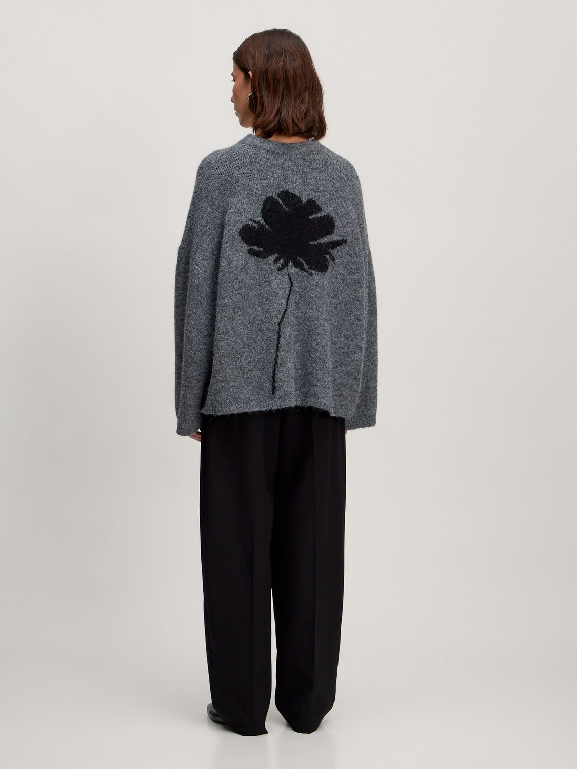 Ulva oversized jumper with flower