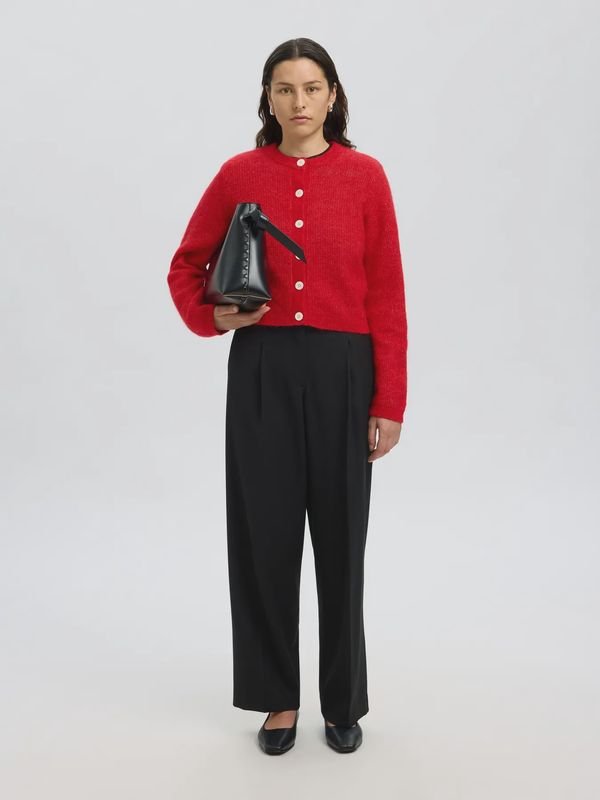 SLFsia knit cropped cardigan
