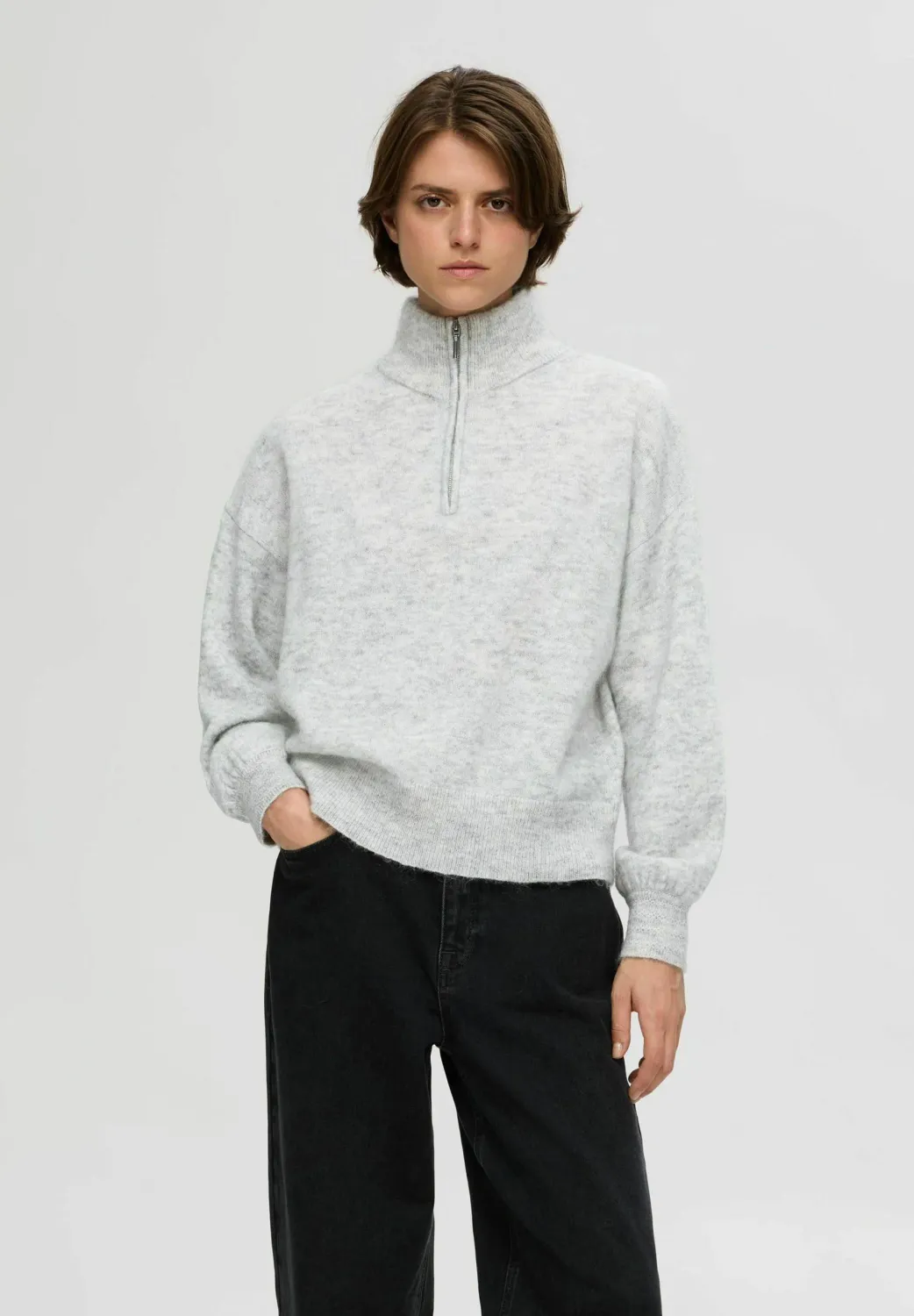 SLFlulu knit half zip