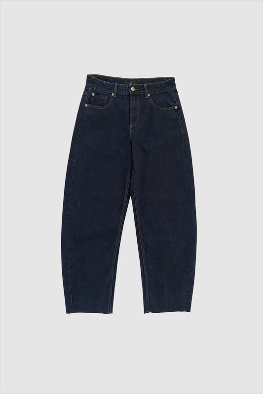 Peyton barrel leg pants - Midnight blue