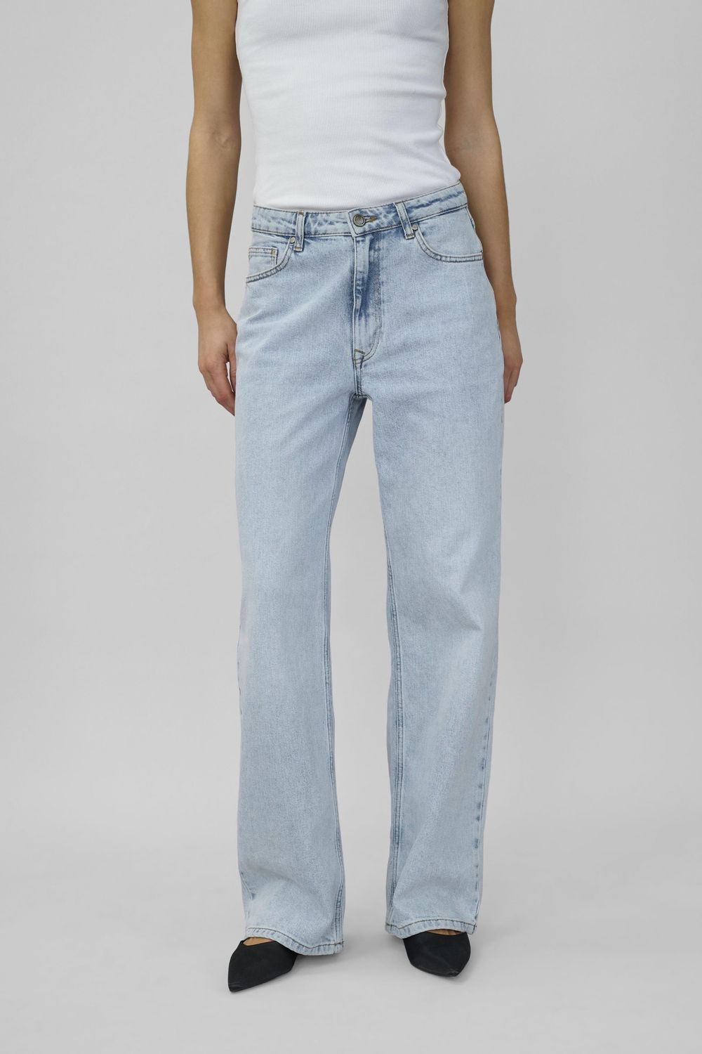 35 THE LOUIS 139 HIGH WIDE Y - Light blue retro wash