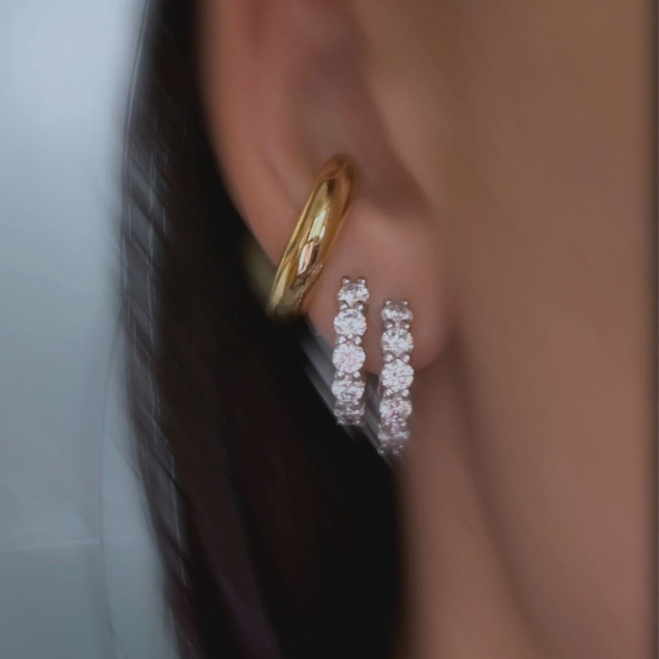 Iris earring - Gold
