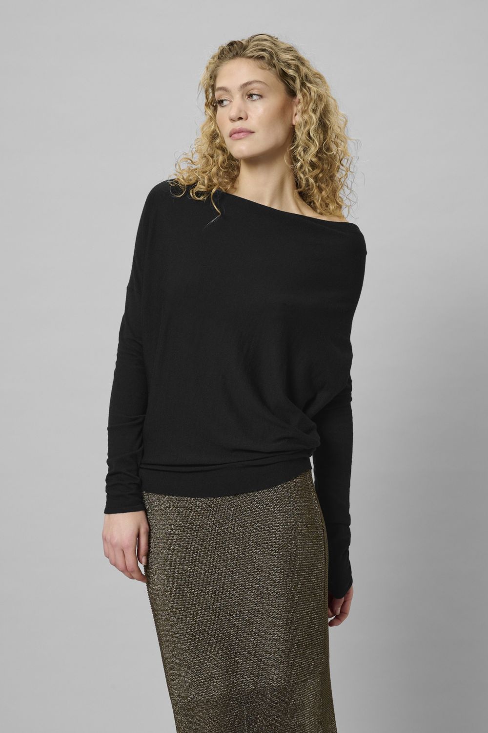 MWPolly Waterfall Knit Blouse
