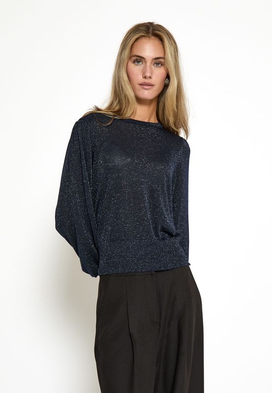 Liva Metallic Long Sleeve Pullover