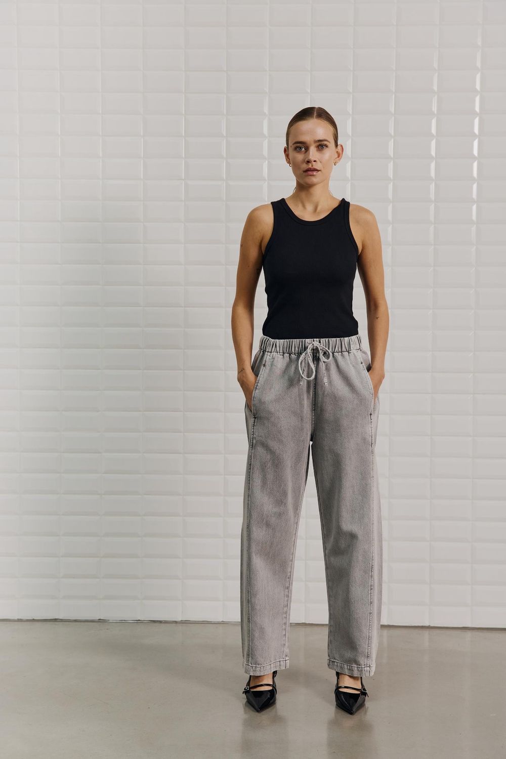 Penelope wide denim pant