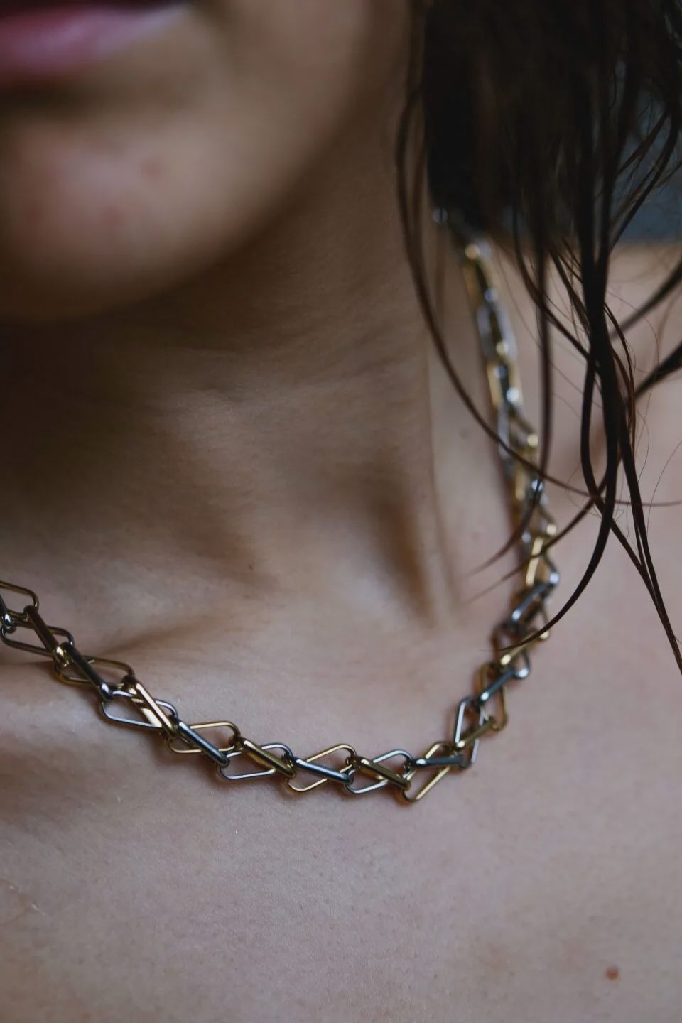 Duo linked necklaces