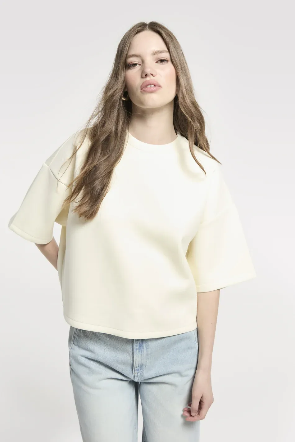 Boxy Top - Light peach
