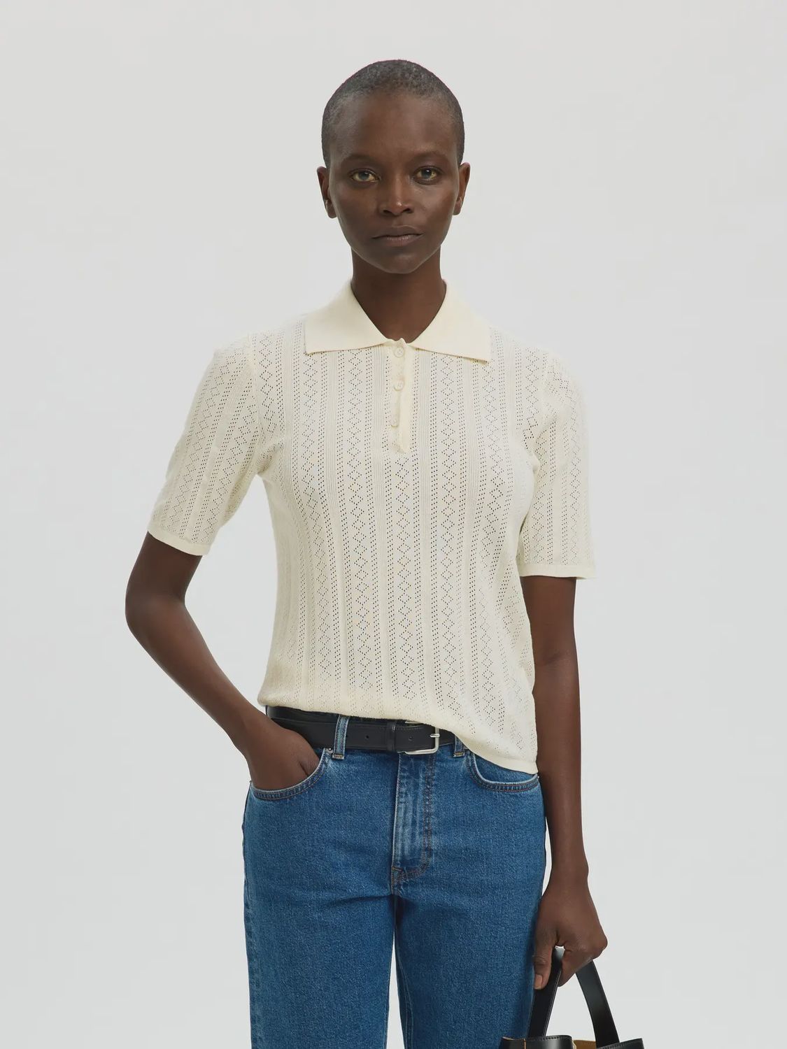 SLFtoledo  knit polo neck